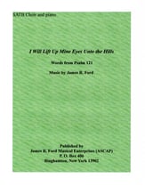 I Will Lift Up Mine Eyes Unto the Hills SATB choral sheet music cover